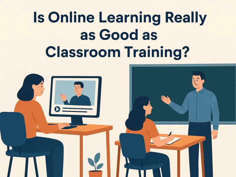 Professional studying at night with laptop and notebook