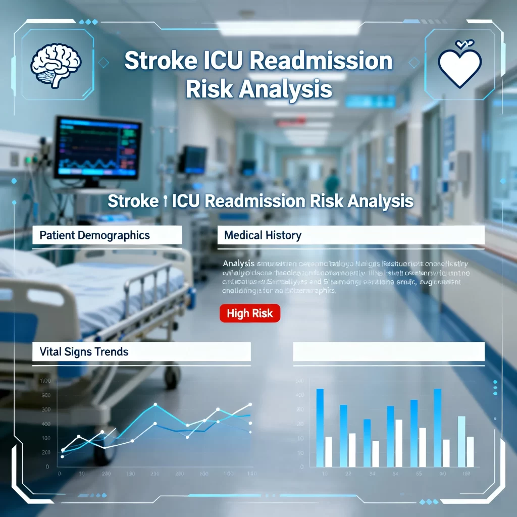 ICU monitor screen with patient vitals – symbolizing critical care prediction models
