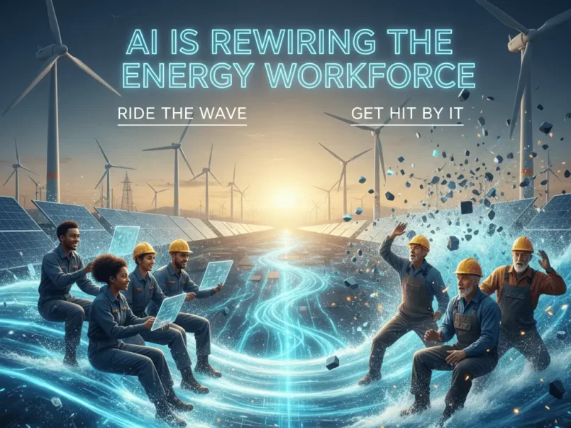 AI in renewable energy grid control room