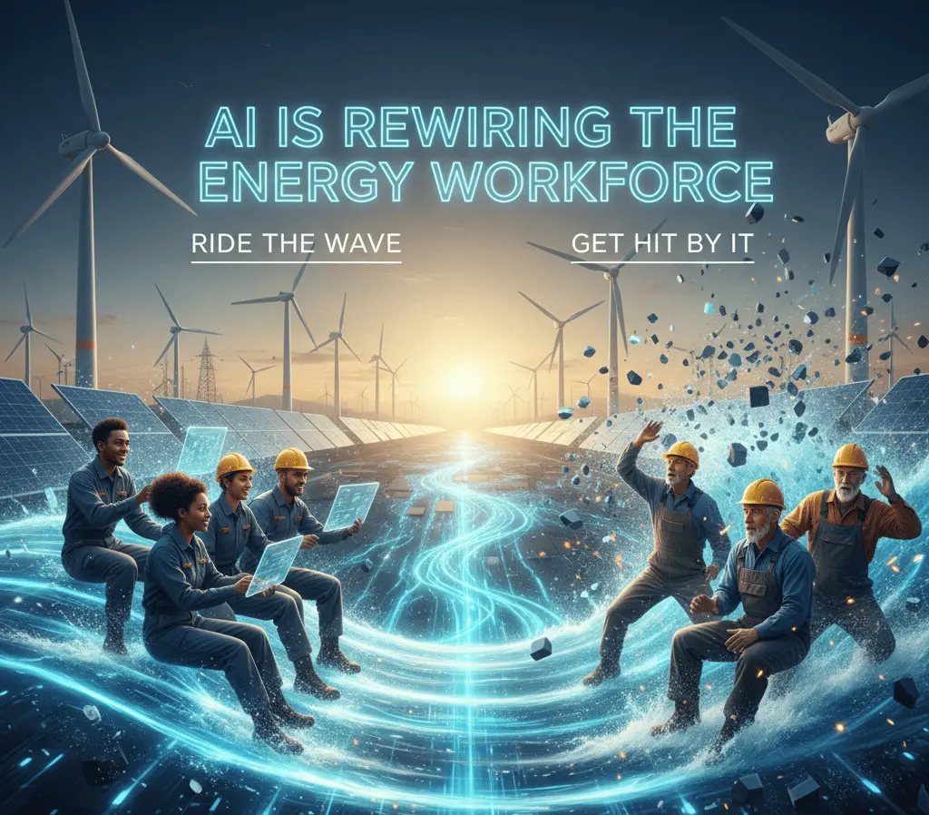 AI in renewable energy grid control room