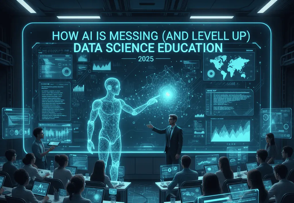 student coding with AI assistant