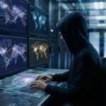 AI cybersecurity dashboard with anomaly alerts