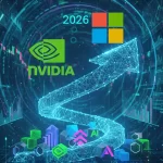 Dark AI data center with glowing GPUs