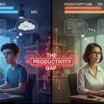 Developer reviewing AI-generated code on laptop